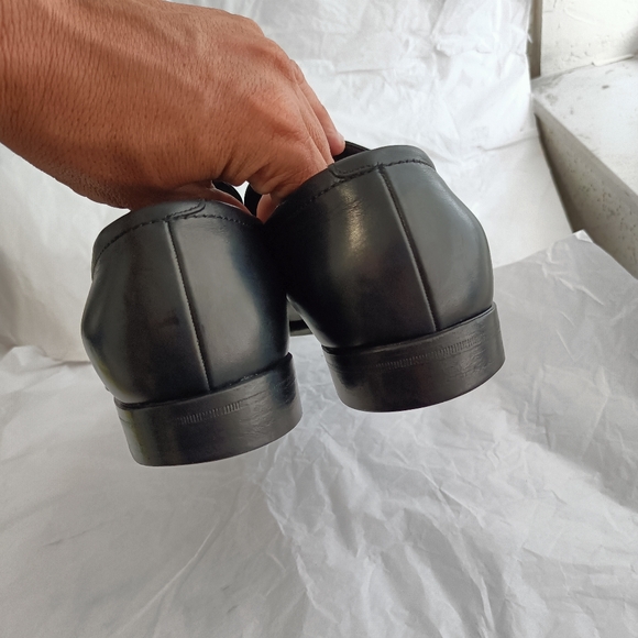 Gucci Logo Mens Leather logo luxury Shoes Loafers size UK 7.5 us 8 - Picture 6 of 16